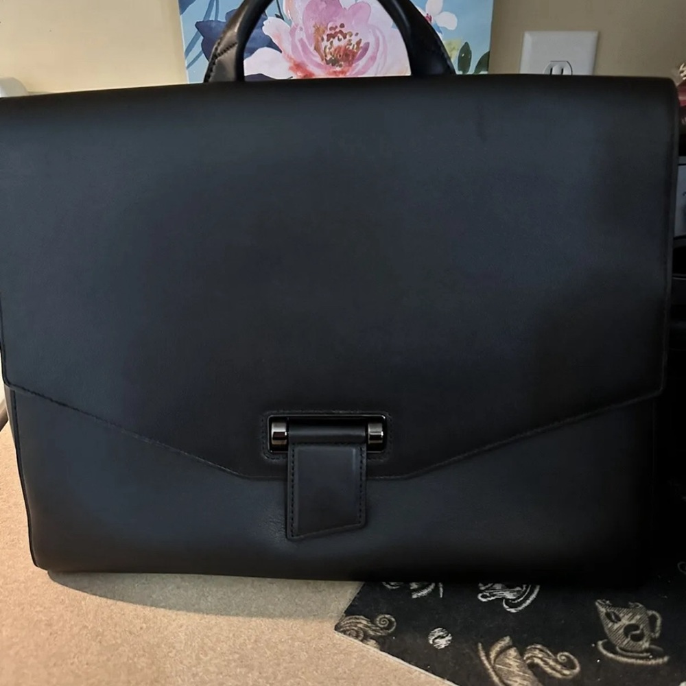 NEW! TUMI Maren Kavi Satchel Leather Laptop Travel Brief Bag $900